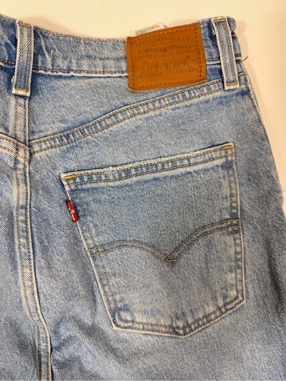 Levi’s 70s High Light Blue Distressed Flare Jeans - Picture 13 of 13